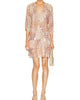 Stevie Dress in Jungle Print Clay - thumbnail