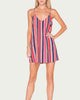 Striped Sleeveless Mini Dress in Multi - thumbnail