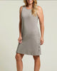 Sleeveless Snap Detail Dress in Army - thumbnail