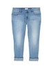 Naomi Rolled Ankle Jean with Pearl Embellishments - thumbnail