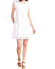 The Kaia Eyelet Dress in White - thumbnail