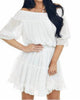 Swiss Dot Dress in Ivory - thumbnail