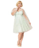 Smak Parlour Mint Tulle & Babydoll Dress - thumbnail