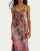 Tie-Dyed Silk Charmeuse Slip Dress in Multi - thumbnail