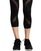 Women Rao Mesh Panels Activewear Leggings in Caviar - thumbnail