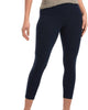 Women'S Wide Waistband Blackout Cotton Capri Leggings in Navy - thumbnail