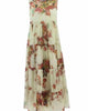 Women'S Flower Bouquet Sleeveless Dress in Cream - thumbnail