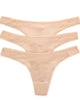Women'S Mesh Hip G Thong 3-Pack in Champagne - thumbnail
