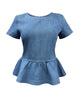 Dominga Denim Top - thumbnail