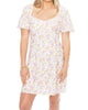 Alaine Mini Dress In Multi Floral - thumbnail