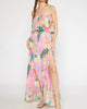 Away We Go Patterned Maxi Dress In Pink Floral - thumbnail