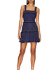 Annalise Tweed Dress In Blue - thumbnail