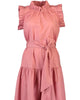 Bardot Dress In Dusty Rose - thumbnail