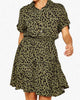 Animal Print Dress In Khaki - thumbnail