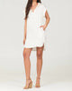 Cap Sleeve V-Neck Dress In Ivory Sand - thumbnail