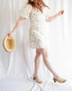 Embroidered Floral Mini Dress In Lilac Floral - thumbnail