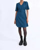Belted Dress In Duck Blue - thumbnail