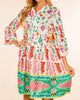 Daylight Tunic Dress In White Multi - thumbnail