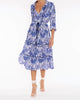 Baxedes Dress In Blue Flowers - thumbnail