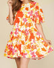Embrace Your Beauty Dress In Orange Multi - thumbnail