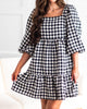 Call Me Maybe Tweed Mini Dress In Black - thumbnail