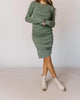 Better Than Basics Long Sleeve Dress In Rosemary - thumbnail
