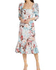 Busy Dress In Japanese Floral Blue - thumbnail