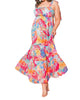 Beat The Heat Maxi Dress In Pink Blue - thumbnail