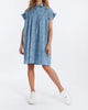 Brenna Denim Dress In Blue - thumbnail
