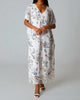 Color Me Caftan Dress In White Sangria - thumbnail