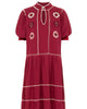 Dom Oaxaca Dress In Wine - thumbnail