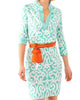 Everywhere Dress - Arabesque In Turquoise - thumbnail