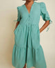 Dustin Romantic Midi Dress In Havana - thumbnail