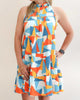 Geo Babydoll Dress In Multi - thumbnail