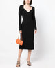 Imka Cashmere Midi Dress In Black - thumbnail