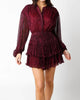 Lottie Dress In Magenta - thumbnail