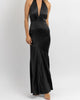 Finer Things Plunging Maxi Dress In Black - thumbnail