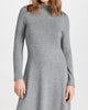 Long Sleeve Short Sweater Dress In Silver Dust - thumbnail