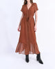 Golden Hour Dress In Rust Clarisse - thumbnail