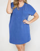 Fiona Dress In Blue - thumbnail