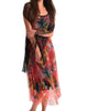 Hawaiian Escape Maxi Dress In Black - thumbnail