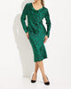 Leopard Print Sheath Dress In Black/Green/Multi - thumbnail