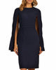 Monumental Dress In Indigo - thumbnail