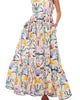 Mika Cotton Maxi Dress In Seahorses & Friend - thumbnail