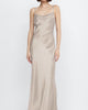 Malia Maxi Dress In Smoke Taupe - thumbnail