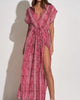 Lenni Maxi Cover Up Dress In Red - thumbnail