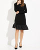 Long Sleeve Fit & Flare In Black - thumbnail