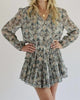 Freya Mini Dress In Aguarelle - thumbnail