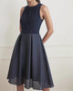 Fitted Dress With Full Skirt In Midnight - thumbnail