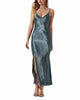 Kathleen Dress In Slate Blue - thumbnail